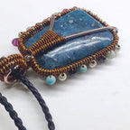 Reversible Copper Wire Wrapped Dancing Ballerina Pendant