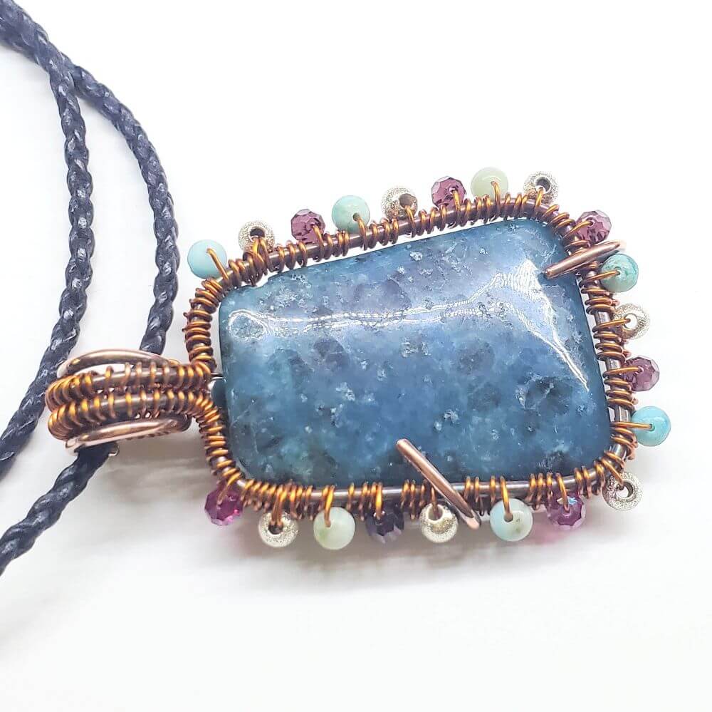 Reversible Copper Wire Wrapped Dancing Ballerina Pendant