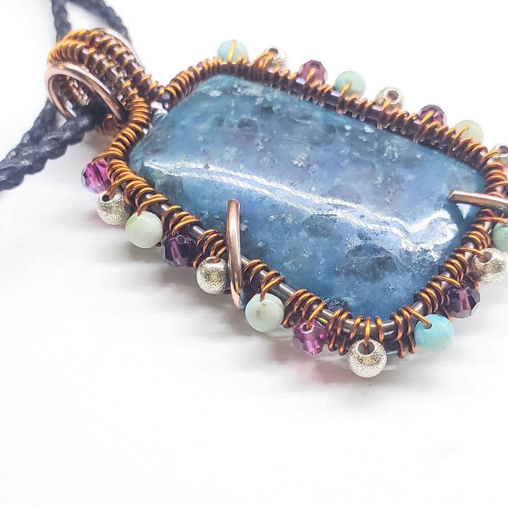 Reversible Copper Wire Wrapped Dancing Ballerina Pendant