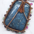Reversible Copper Wire Wrapped Dancing Ballerina Pendant