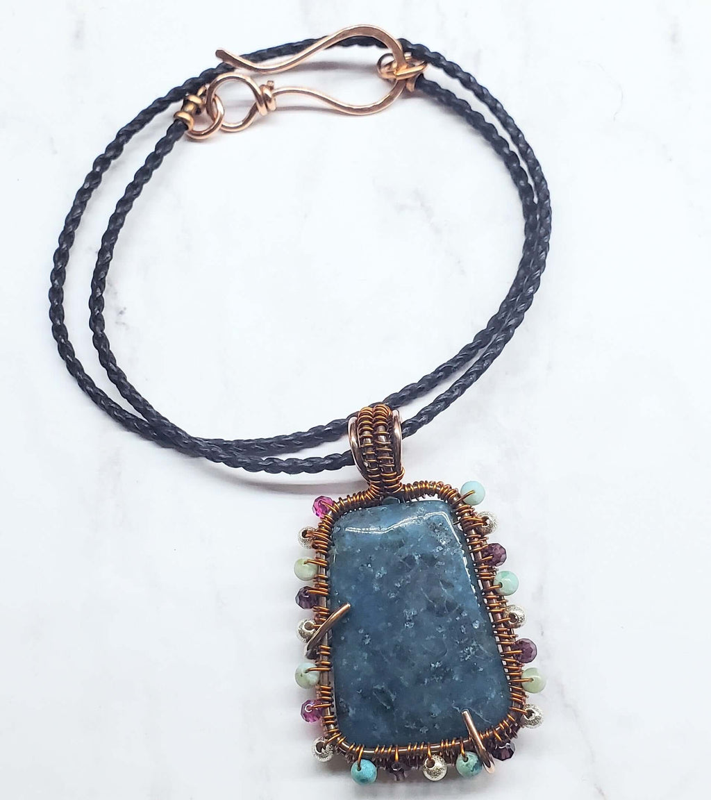 Reversible Copper Wire Wrapped Dancing Ballerina Pendant