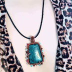 Reversible Copper Wire Wrapped Dancing Ballerina Pendant