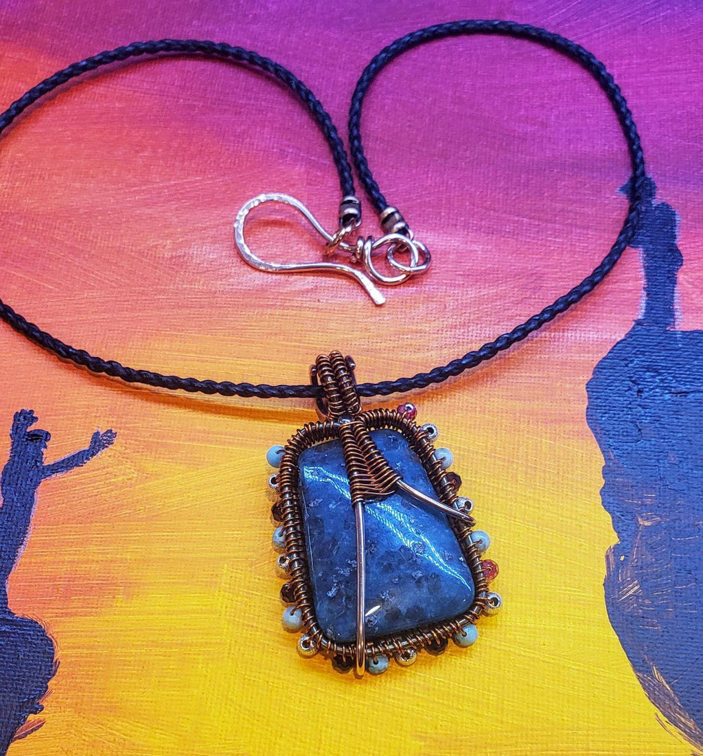Reversible Copper Wire Wrapped Dancing Ballerina Pendant