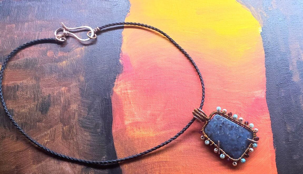 Reversible Copper Wire Wrapped Dancing Ballerina Pendant