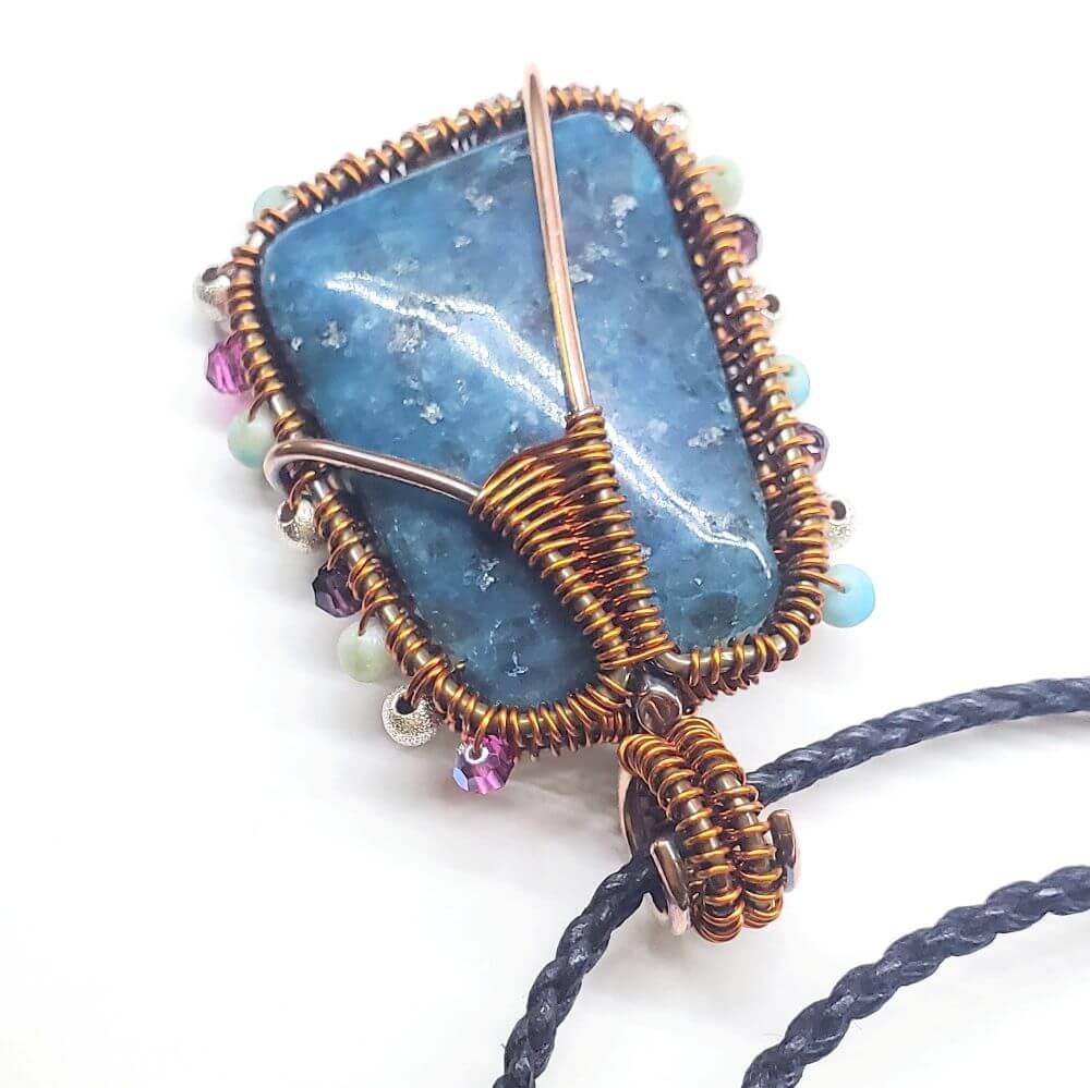 Reversible Copper Wire Wrapped Dancing Ballerina Pendant