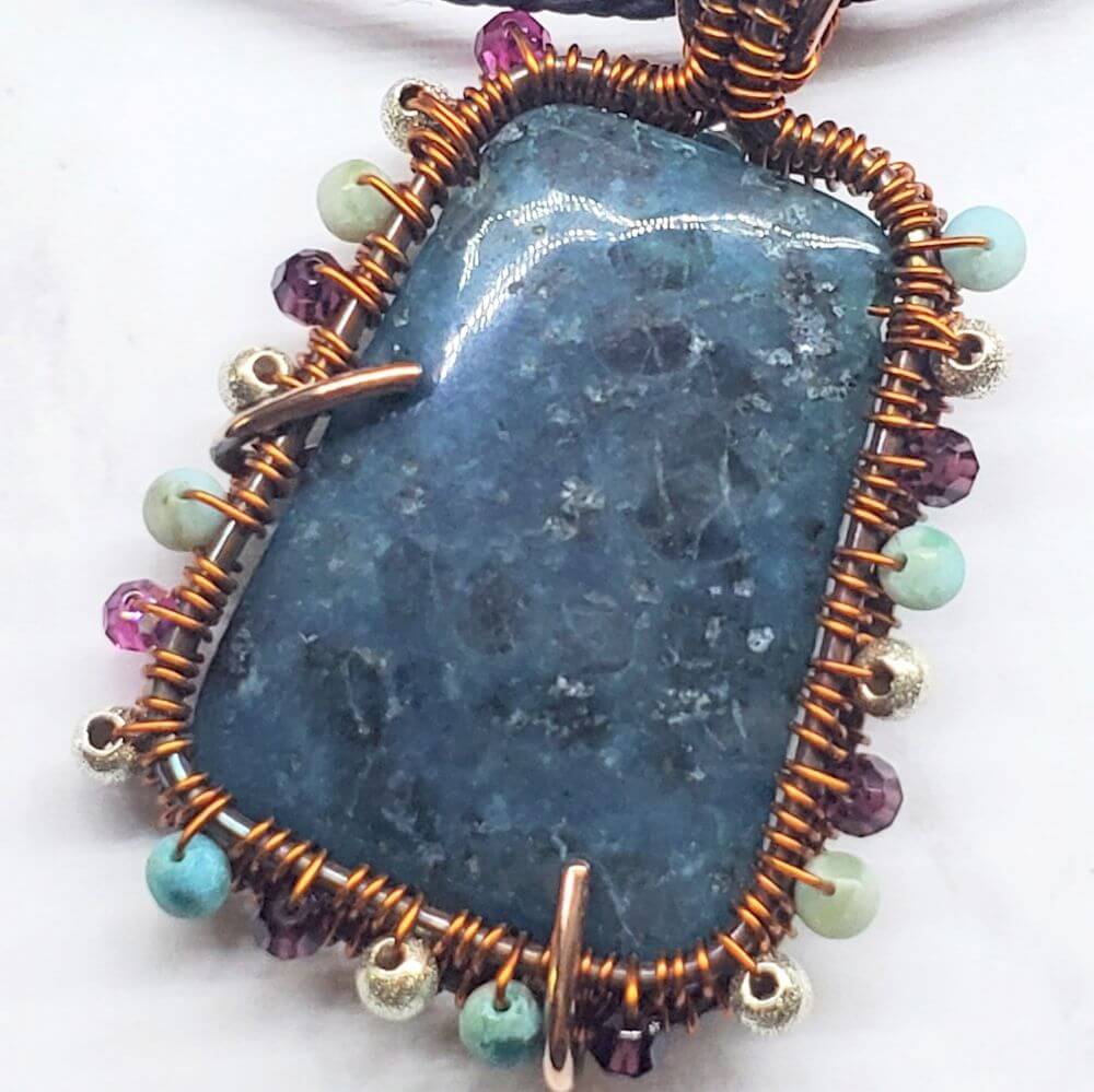 Reversible Copper Wire Wrapped Dancing Ballerina Pendant