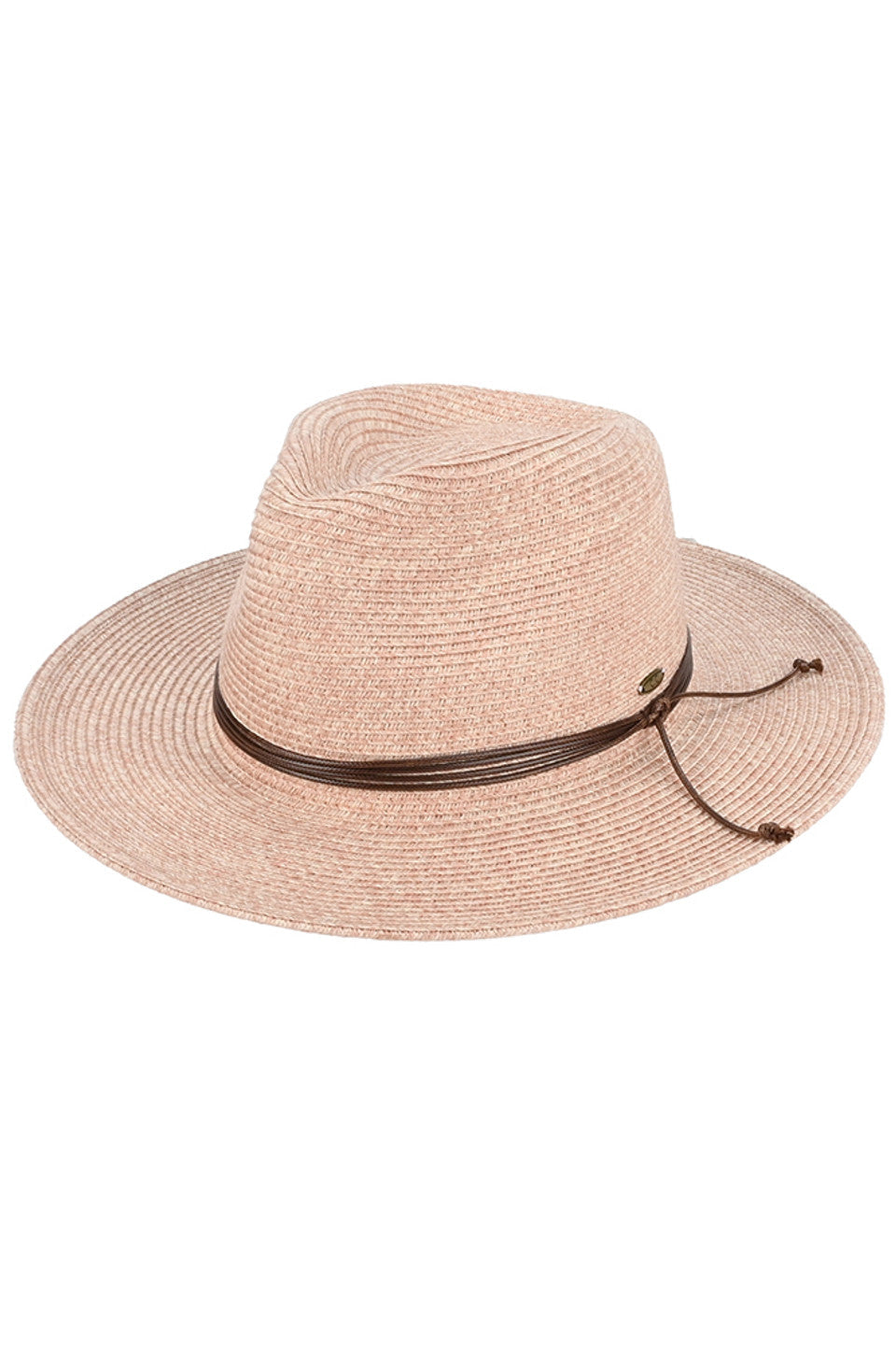 C.C Women's String Trim Band Panama Sun Hat