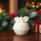Round Bell Christmas Candle | Holiday Decor