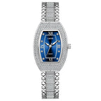 Women's Crystal Tonneau Quartz Bracelet Watch