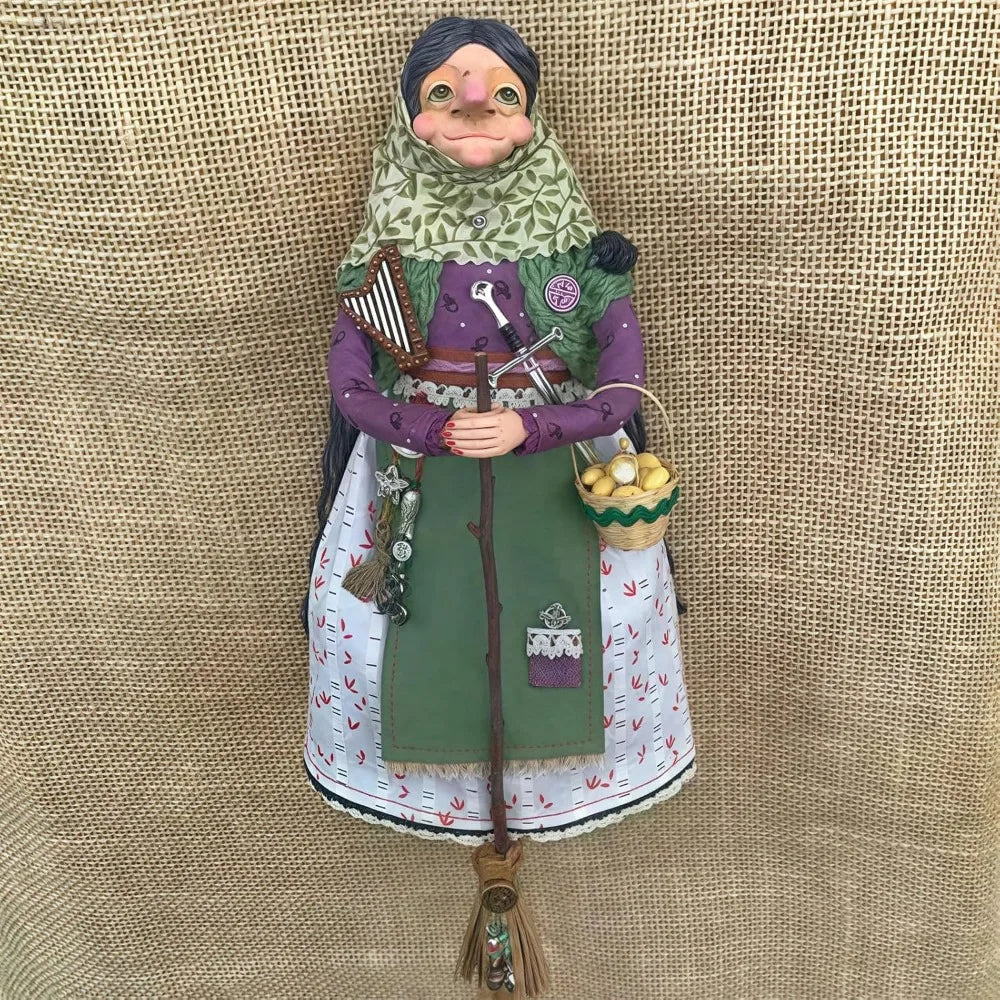 Halloween Kitchen Witch Doll Witch Doll Door Decor Good Luck Charm Home Charming Festive Antique-Inspired Decor Home Decoration