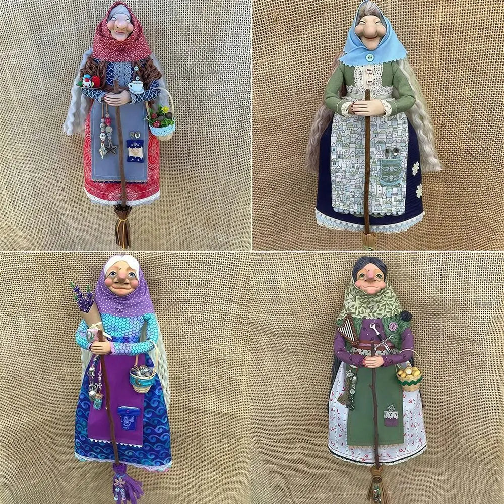 Halloween Kitchen Witch Doll Witch Doll Door Decor Good Luck Charm Home Charming Festive Antique-Inspired Decor Home Decoration