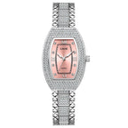 Women's Crystal Tonneau Quartz Bracelet Watch