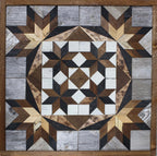 Amish Handmade Barn Quilt Wall Art – Reclaimed Barn Wood – 20.75” x 20.75”