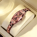 Women's Slim Tonneau Crystal Accent Watch