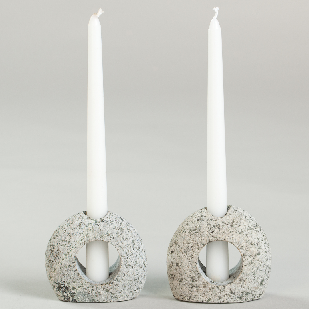 Silhouette Stone Candleholder