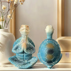 1 Piece of Resin Craft Meditation Turtle Statue, Resin Zen Decoration, Home and Garden Sculpture, Resin Zen Decoration Suitable for Turtle Enthusiasts and Collectors.