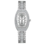 Women's Crystal Tonneau Quartz Bracelet Watch