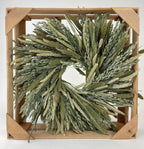 Mixed Green Grains Wreath