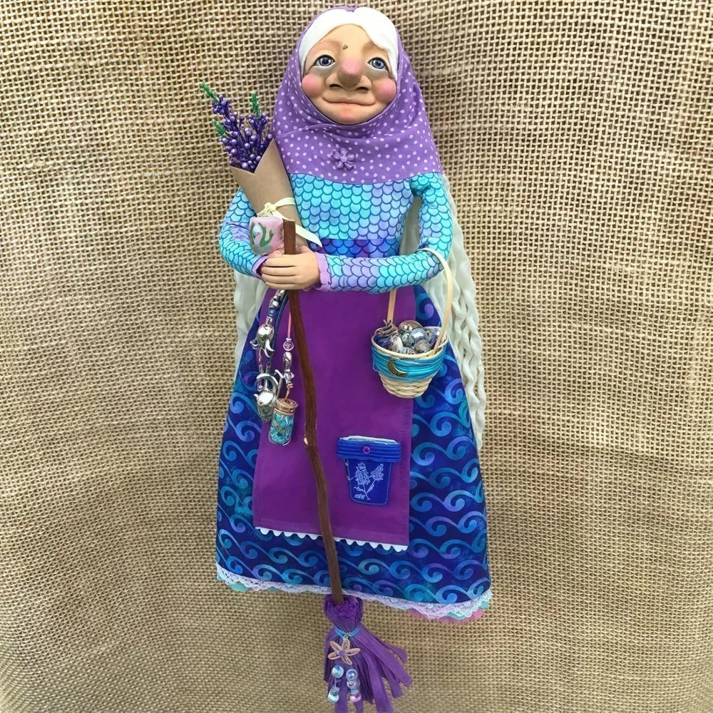Halloween Kitchen Witch Doll Witch Doll Door Decor Good Luck Charm Home Charming Festive Antique-Inspired Decor Home Decoration