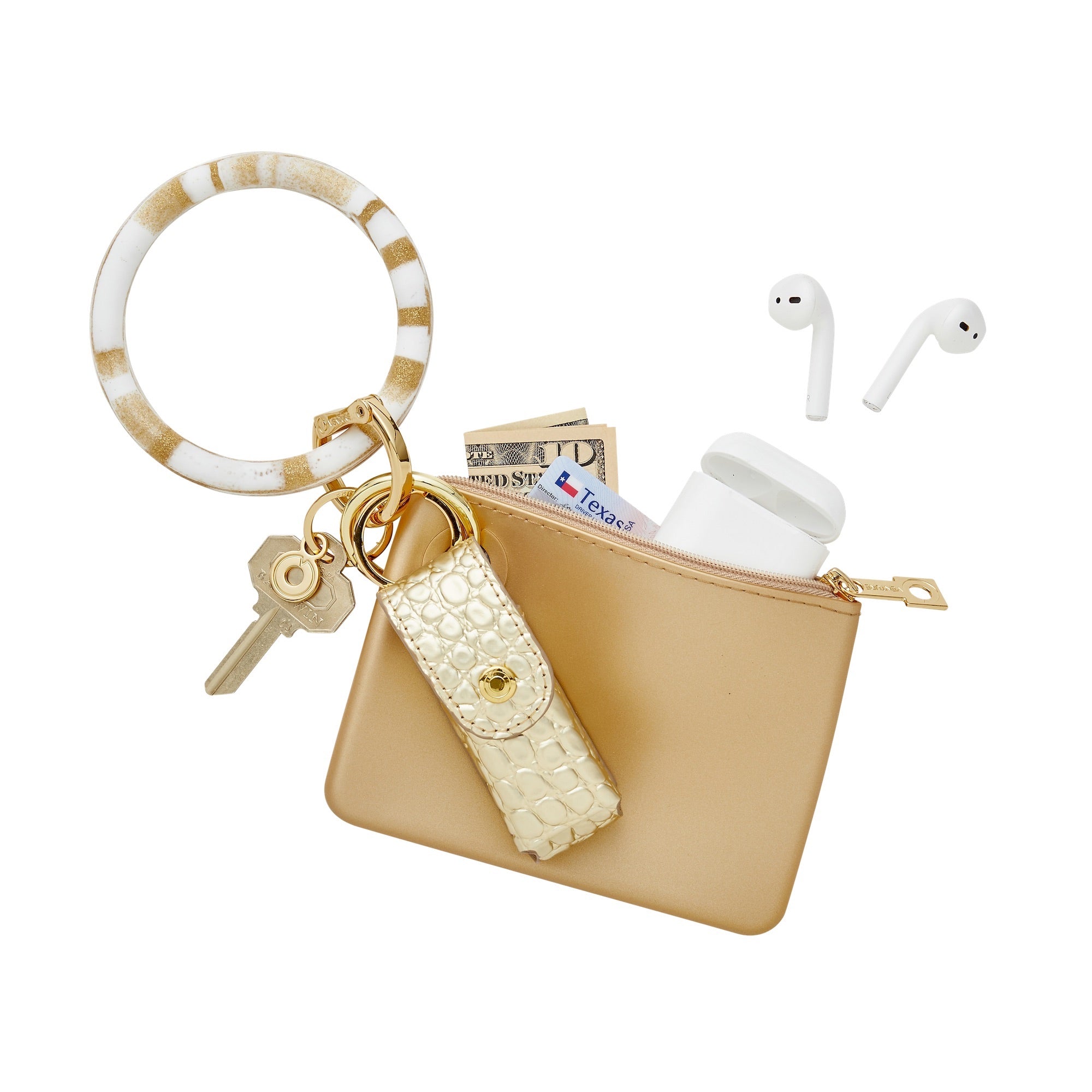 The Smooch Lipstick Holder — Gold Rush Croc