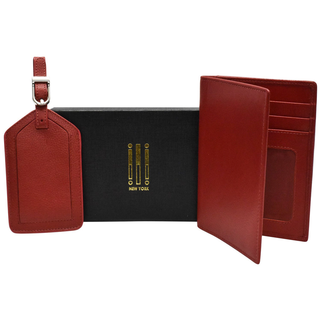 Passport Case and Luggage Tag Travel Set