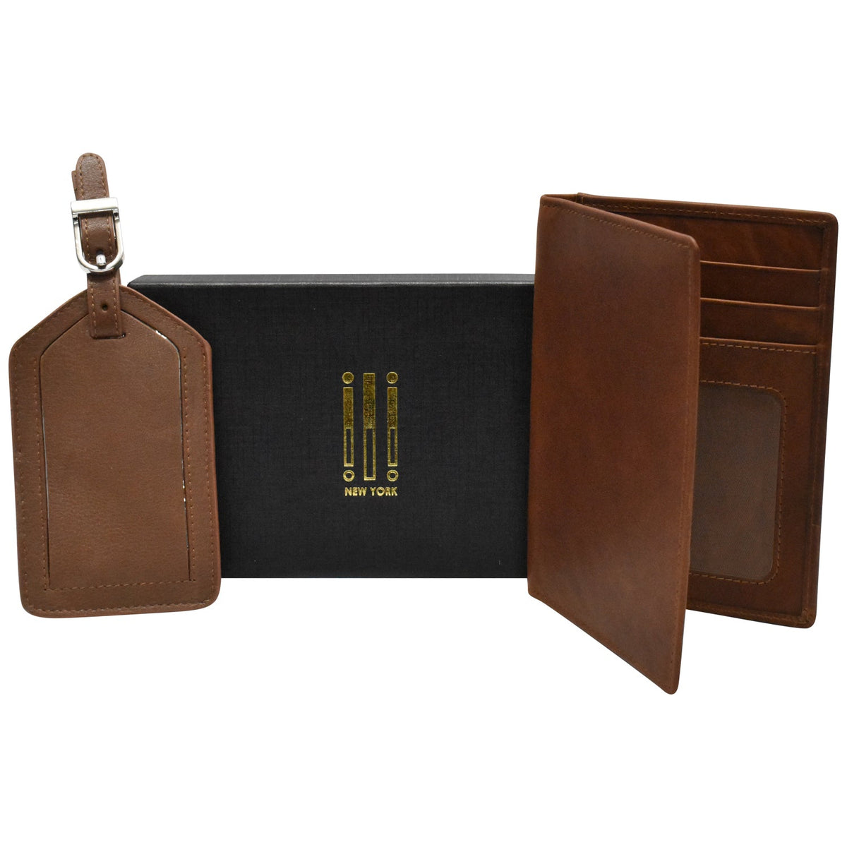 Passport Case and Luggage Tag Travel Set