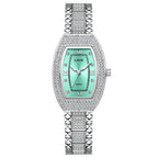 Women's Crystal Tonneau Quartz Bracelet Watch