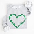 Shamrock Heart, Lucky, St Patrick's Day Sweatshirt