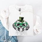 Shih Tzu, Adorable Dog, St Patrick's Day, Lucky, Irish Sweatshirt