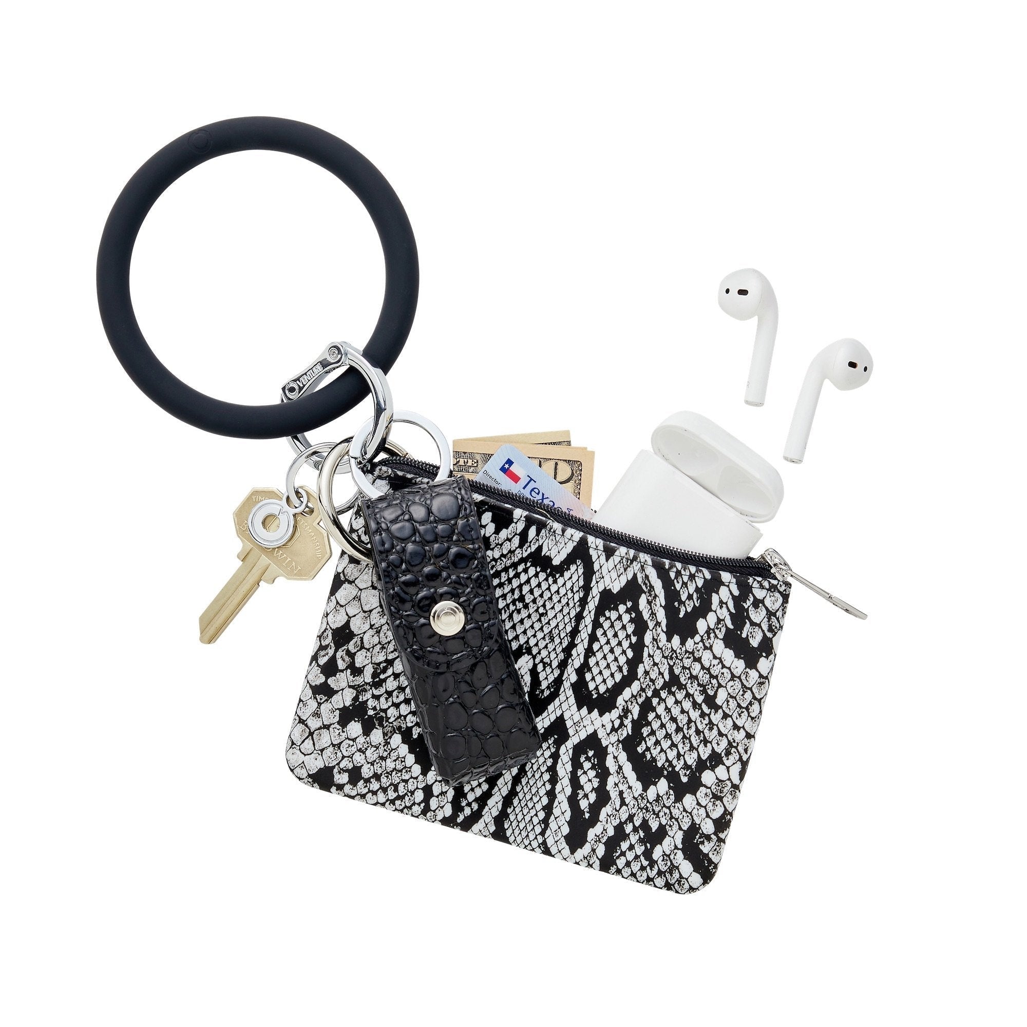 The Smooch Lipstick Holder — Black Croc