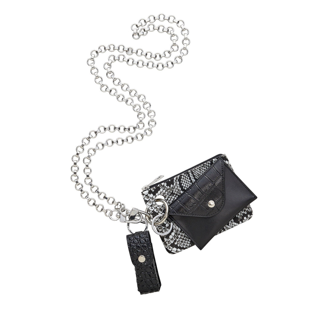 The Smooch Lipstick Holder — Black Croc