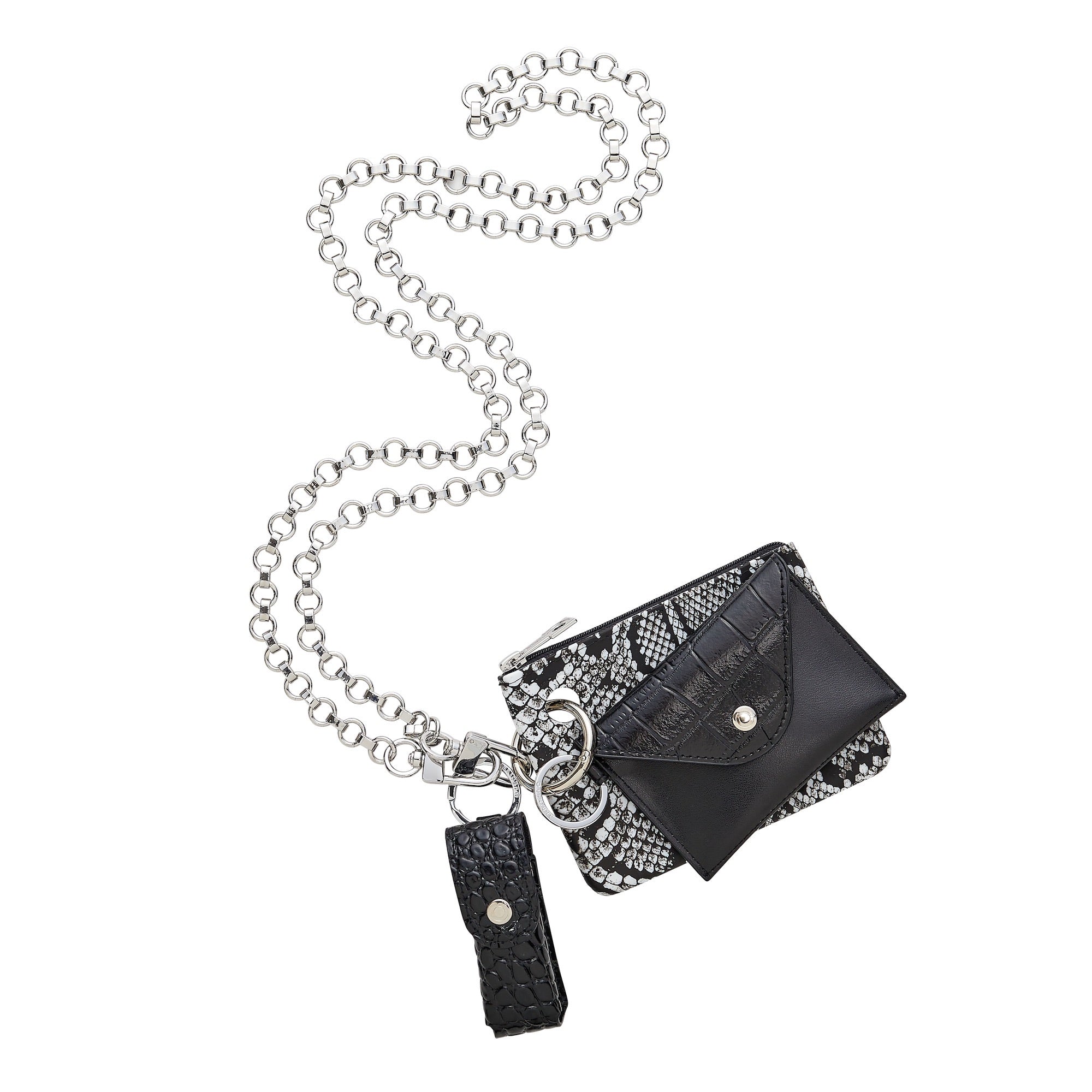 The Smooch Lipstick Holder — Black Croc