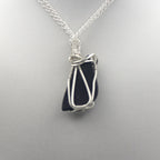 Silver .999 Fine Purpurite Handmade Pendant Necklace –Hand-Wrapped Artisan Pendant for Clarity & Expression
