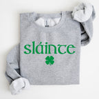 Slainte, Health, Gaelic, Luck, St Patrick's Day Sweatshirt