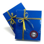 Handmade Glass Snowflake - Tekhelet Israel Blue - by studioTica