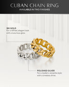 Cuban Link Ring (Silver)