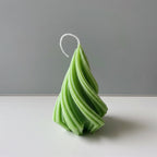 Swirling Christmas Tree Candles