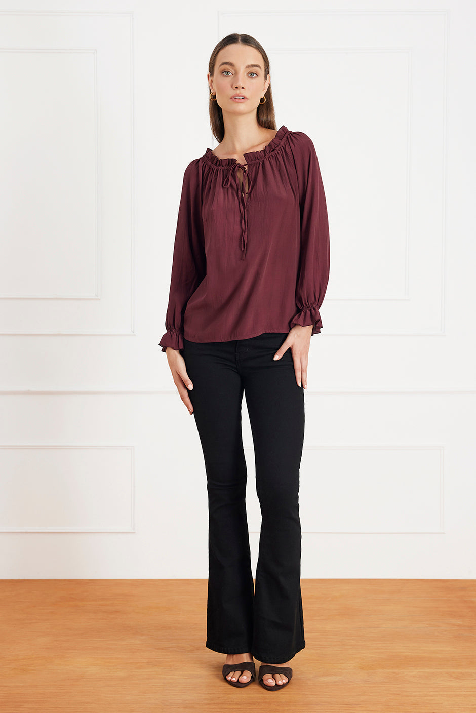 Esme Top in Eggplant