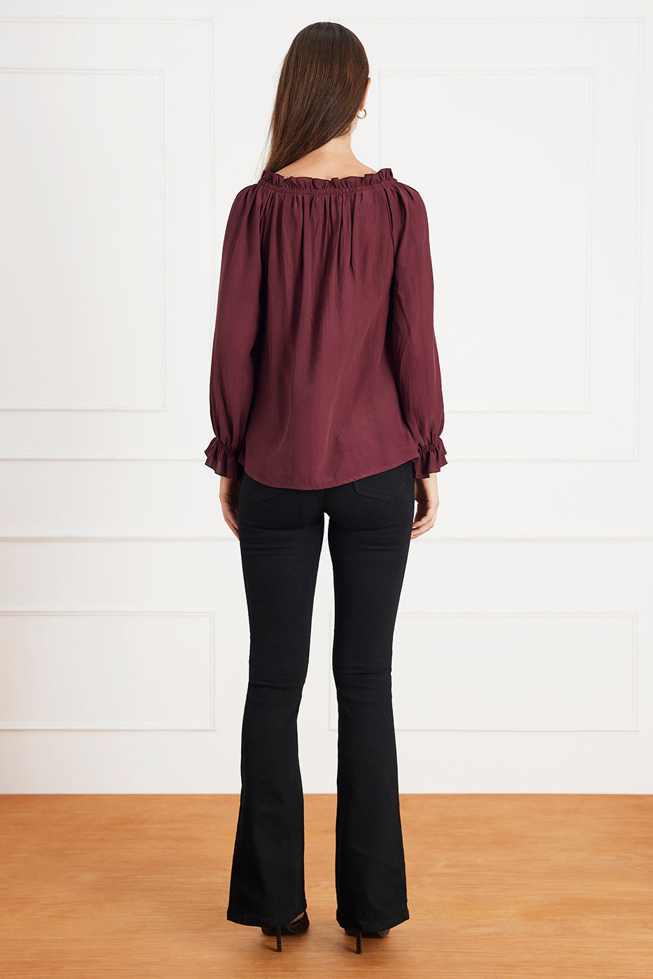 Esme Top in Eggplant