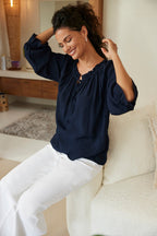 Esme Top in Navy