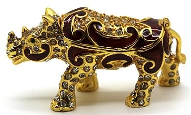 Gold Rhino Trinket Box - Che Cose Belle