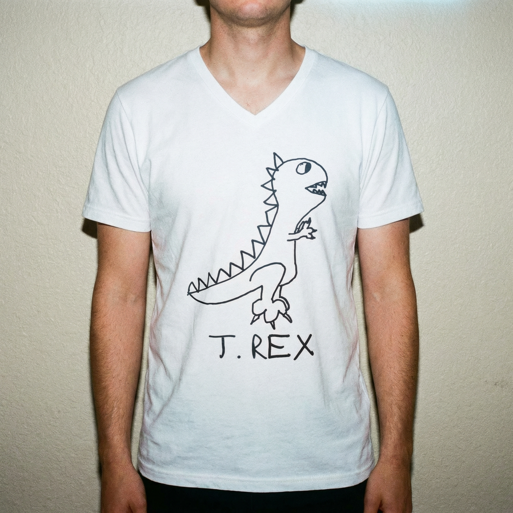T. Rex - V-neck Tee
