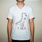 T. Rex - V-neck Tee