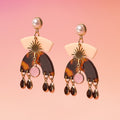 Freya Resin Earrings Neutral