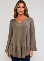 Ally Grab and Go Tunic (Taupe)