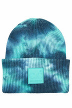 C.C Women's Tie Dye Beanie Hats With Rubber Patch