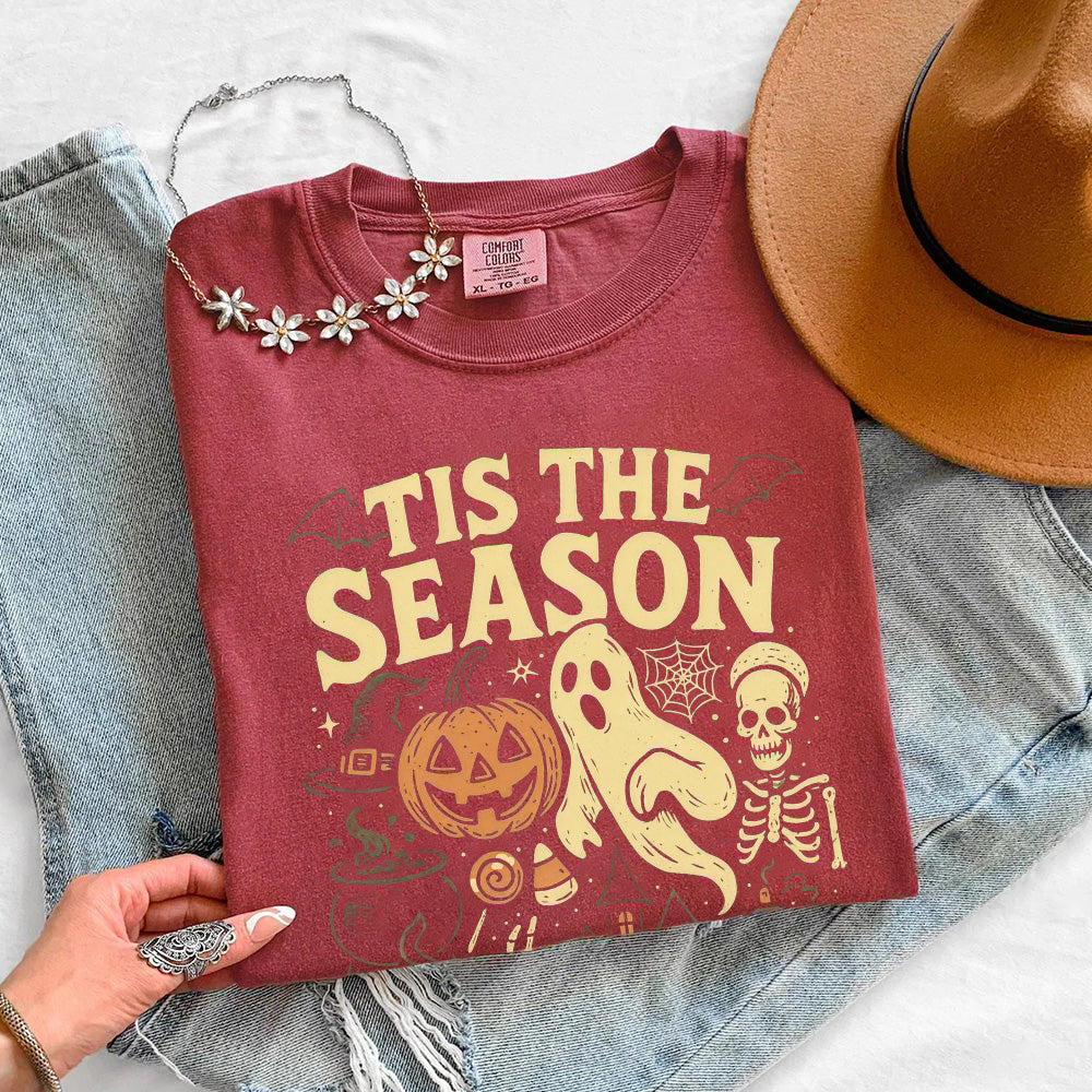 Tis The Season Halloween Comfort Color Shirt - Spooky Tee