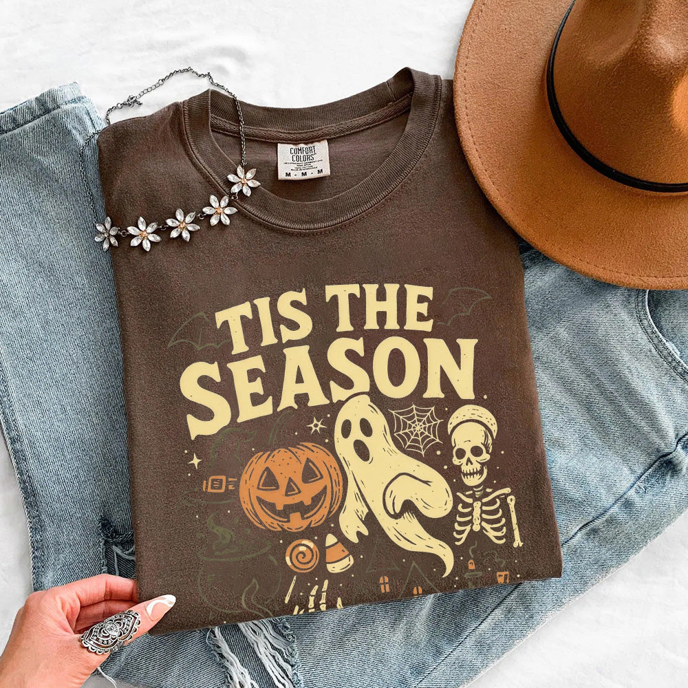 Tis The Season Halloween Comfort Color Shirt - Spooky Tee
