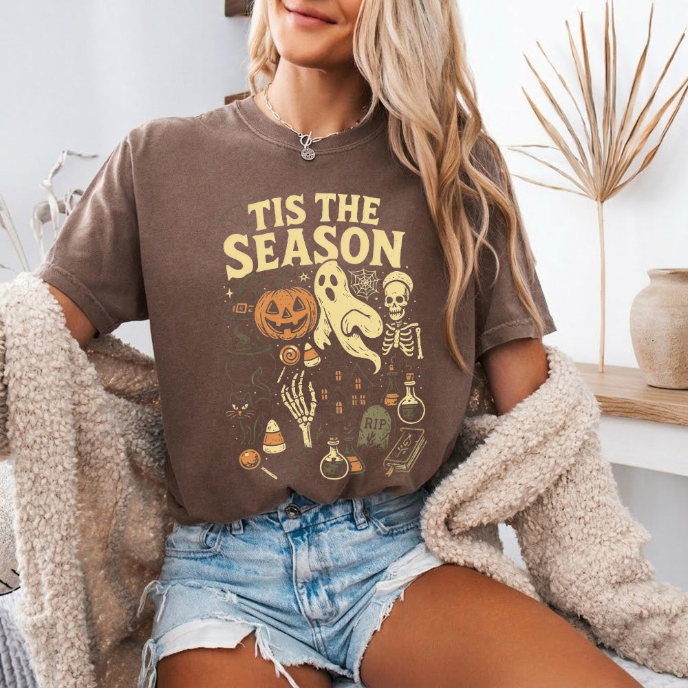 Tis The Season Halloween Comfort Color Shirt - Spooky Tee