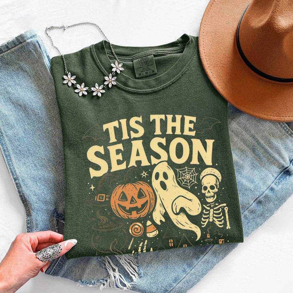 Tis The Season Halloween Comfort Color Shirt - Spooky Tee